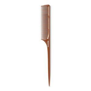 All-Purpose Plastic Pintail Sectioning & Teasing Comb – Amber